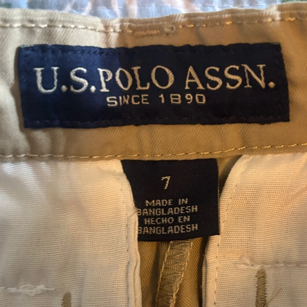 U.S. Polo Assn. Boy’s Khaki Chinos size 7 - Picture 2 of 4